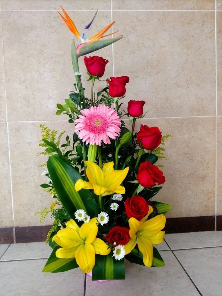 Arreglo caracol rosa