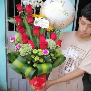 Arreglo Romance rosas rojas