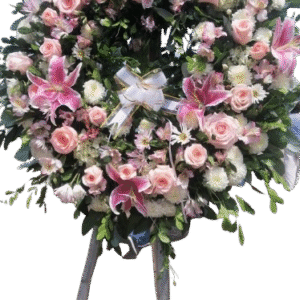 Corona lirio fúnebre