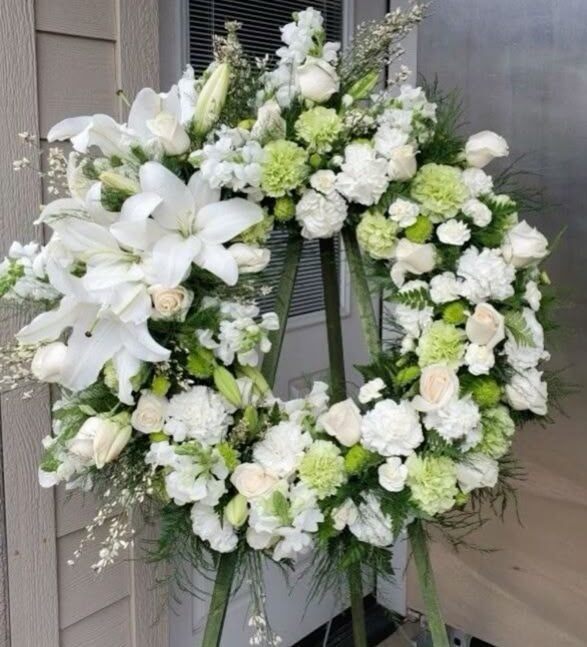Corona fúnebre paz eterna