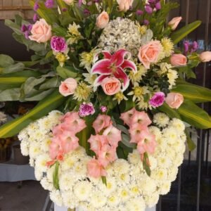 Corona fúnebre rosita