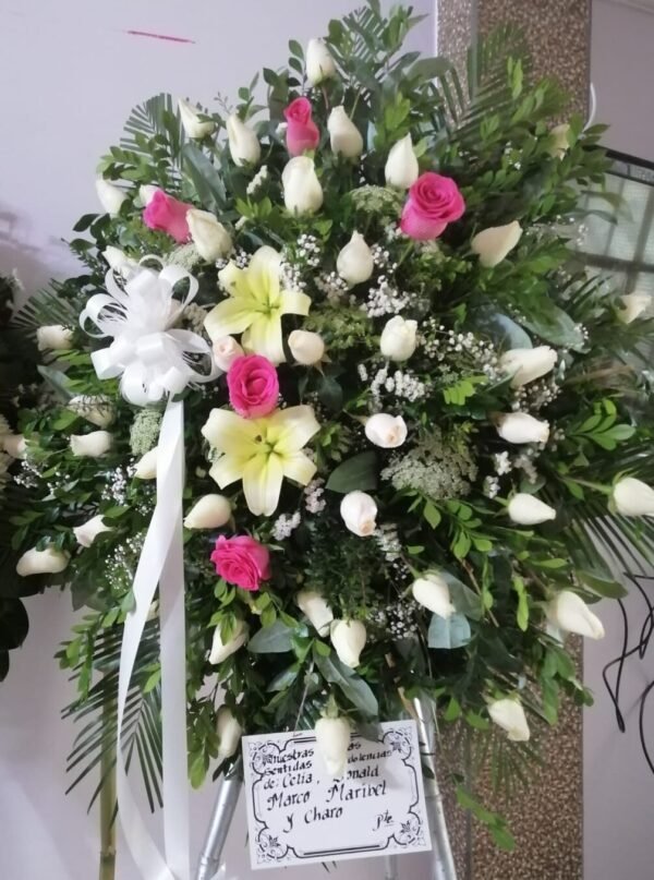 Corona fúnebre último obsequio