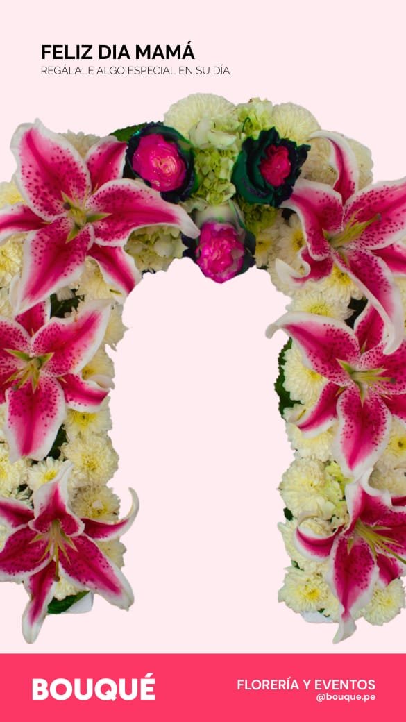 Corona de Amor Materno – Arreglo Circular para Mamá