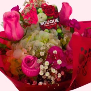 Ramo Rosado de Amor Materno – Arreglo rosas rosadas y ortencia